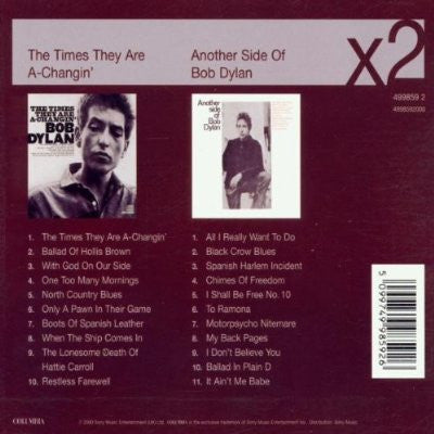 Bob Dylan : The Times They Are A-Changin' / Another Side Of Bob Dylan (CD, Album, RE + CD, Album, RE + Box, Comp)
