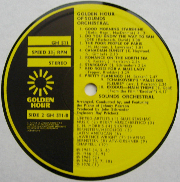 Sounds Orchestral : Golden Hour Of Sounds Orchestral - The Earth, The Sea & The Sky (LP, Comp)