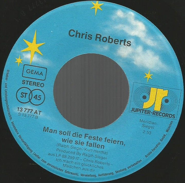 Chris Roberts : Mit Liebe Durch Den Winter Laura, Laura (7", Single)