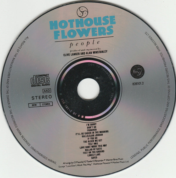 Hothouse Flowers : People (CD, Album)