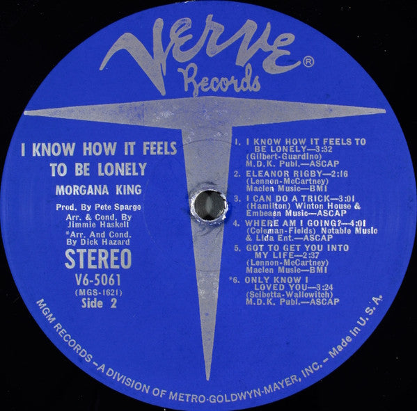 Morgana King : I Know How It Feels To Be Lonely (LP, Album)