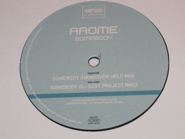 Arome : Somebody (12")