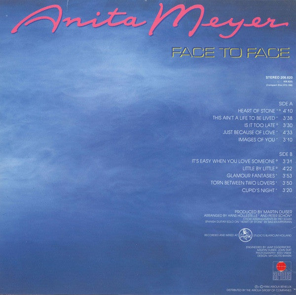 Anita Meyer : Face To Face (LP, Album)