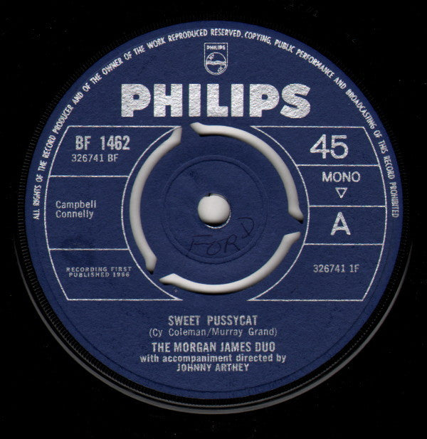 The Morgan-James : Sweet Pussycat (7", Mono)