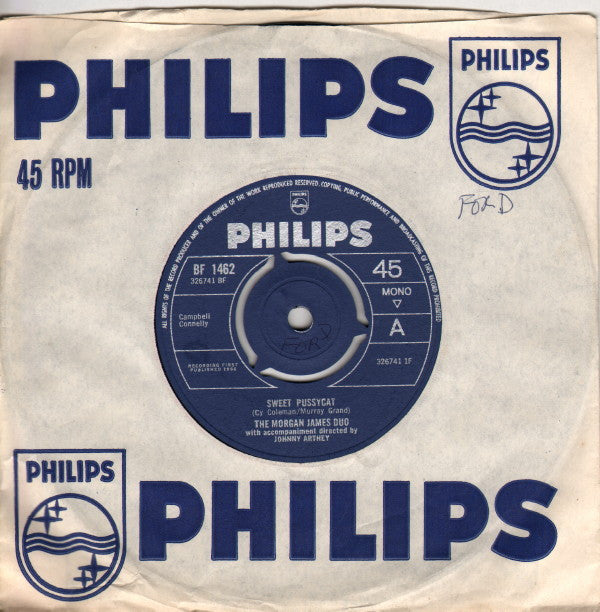 The Morgan-James : Sweet Pussycat (7", Mono)