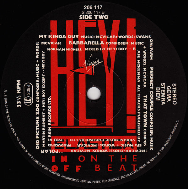 Hey! Elastica : In On The Off Beat (LP, Album)