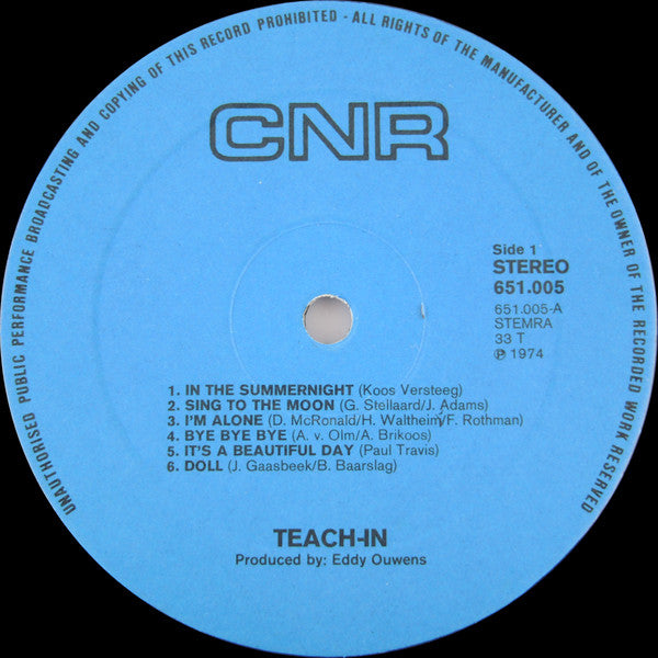 Teach-In : Roll Along (LP, Album)