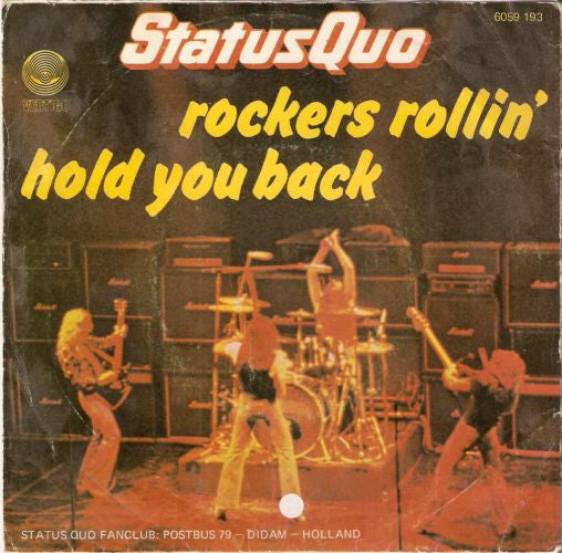 Status Quo : Rockers Rollin' / Hold You Back (7", Single)