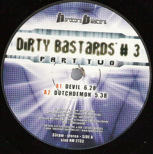 Various : Dirty Bastards # 3 Part Two (12")
