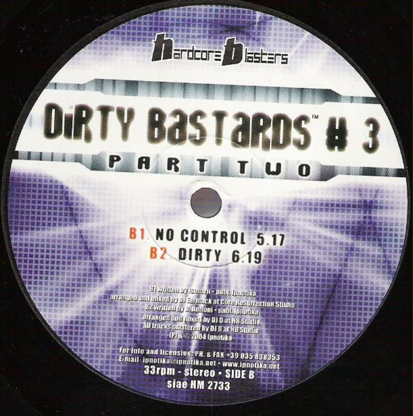 Various : Dirty Bastards # 3 Part Two (12")