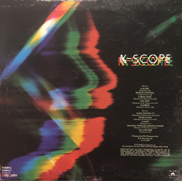 Manzanera* : K-Scope (LP, Album)