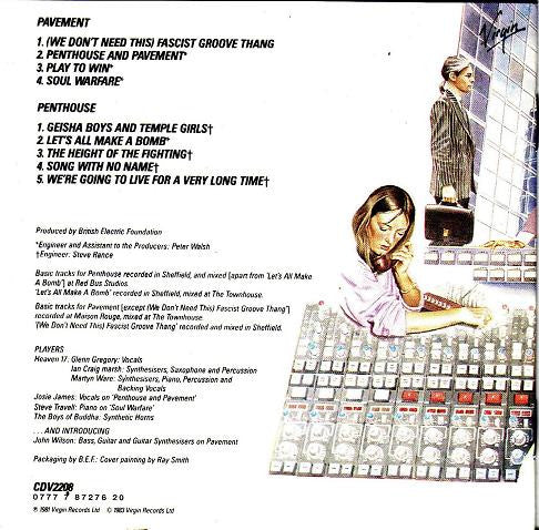 Heaven 17 : Penthouse And Pavement (CD, Album, RE)