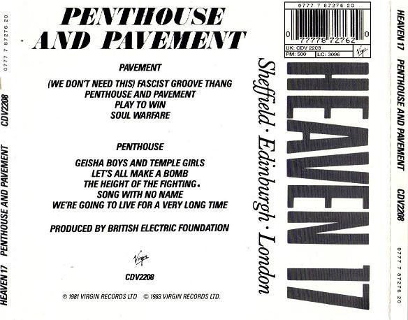 Heaven 17 : Penthouse And Pavement (CD, Album, RE)