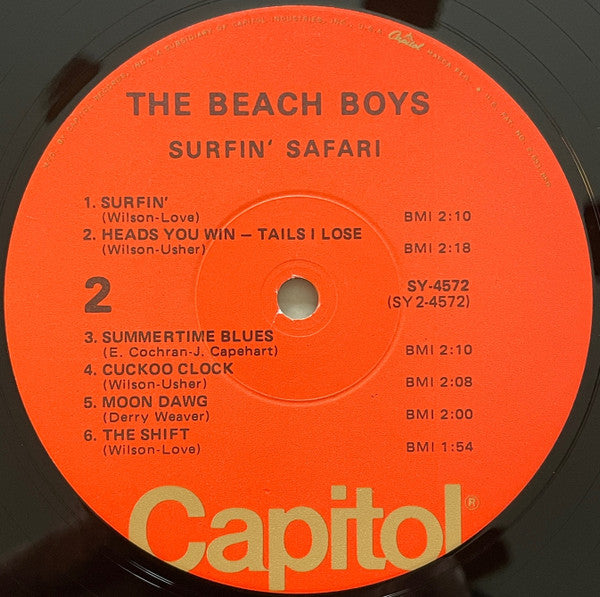 The Beach Boys : Surfin' Safari (LP, Album, RE, Win)