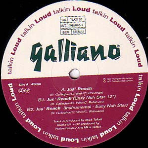 Galliano : Jus' Reach (Easy Nuh Star 12") (12")
