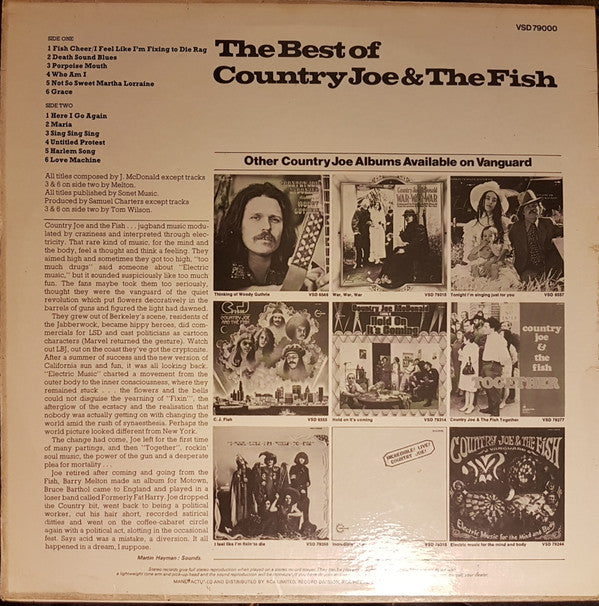 Country Joe And The Fish : The Best Of Country Joe & The Fish (LP, Comp)