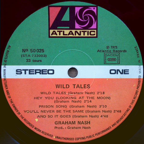 Graham Nash : Wild Tales (LP, Album)