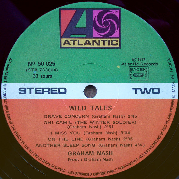 Graham Nash : Wild Tales (LP, Album)