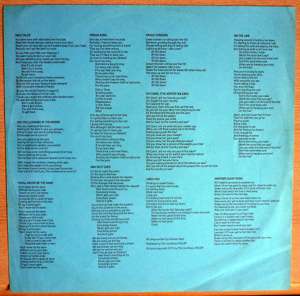 Graham Nash : Wild Tales (LP, Album)