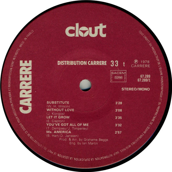 Clout : Substitute (LP, Album)