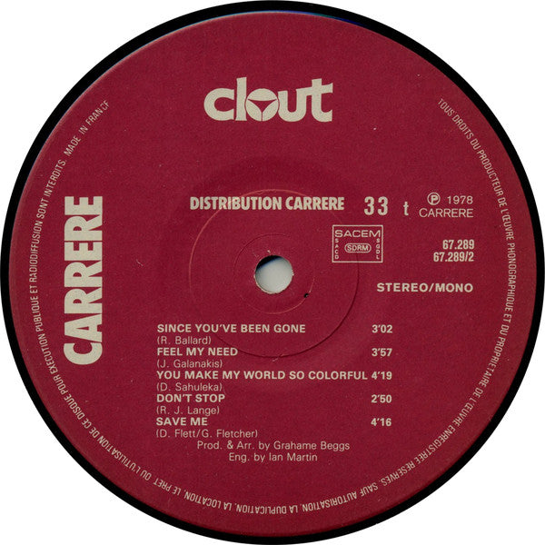 Clout : Substitute (LP, Album)