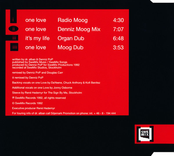 Dr. Alban : One Love (Remix) (CD, Maxi)