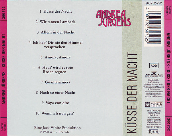 Andrea Jürgens : Küsse Der Nacht (CD, Album)