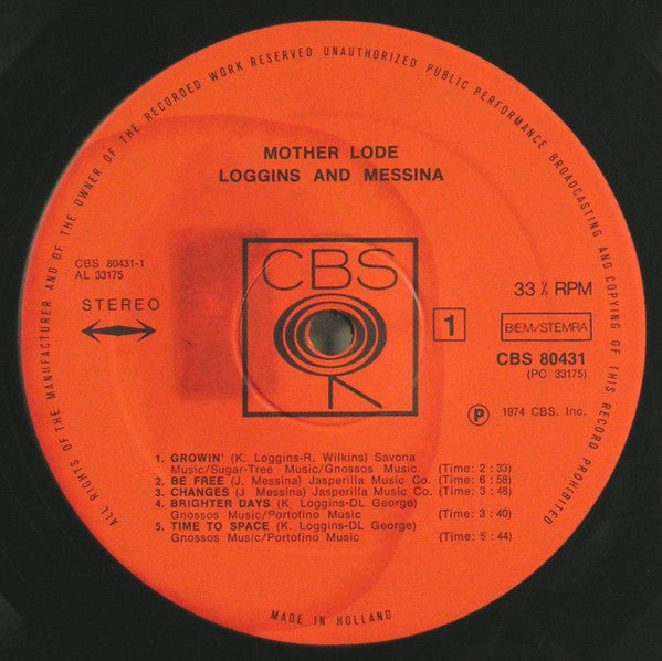 Loggins And Messina : Mother Lode (LP, Album)