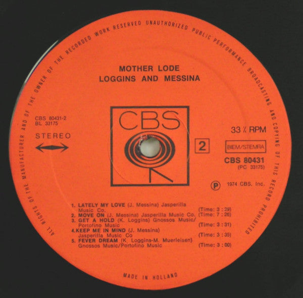 Loggins And Messina : Mother Lode (LP, Album)