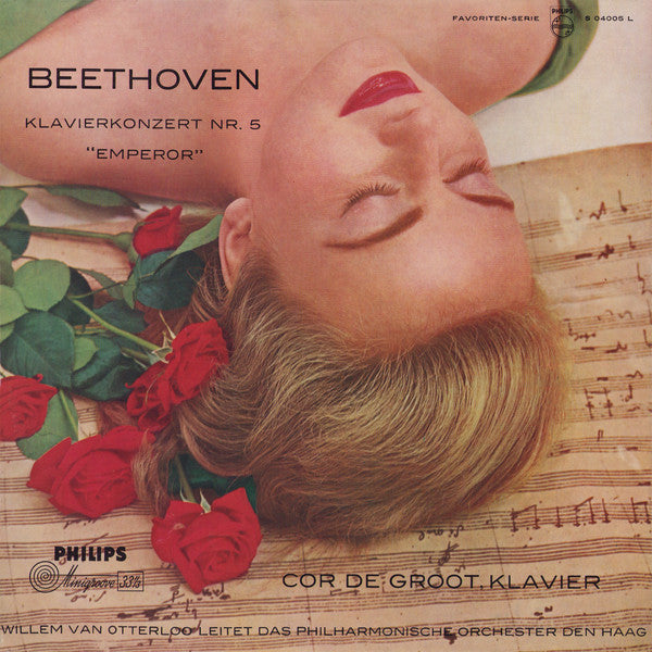Ludwig van Beethoven – Cor De Groot, Willem Van Otterloo Conducting The Hague Philharmonic : Piano Concerto No. 5 "Emperor" (LP, Mono)