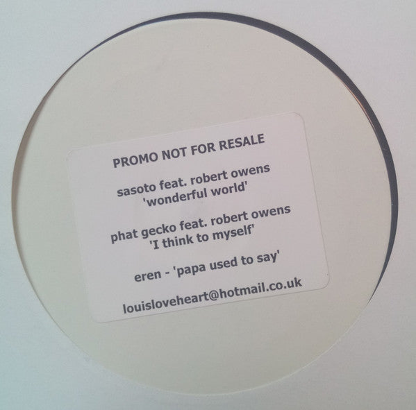 Sasoto Featuring Robert Owens / Eren (5) : Wonderful World / My Papa Used To Say (12", Promo)