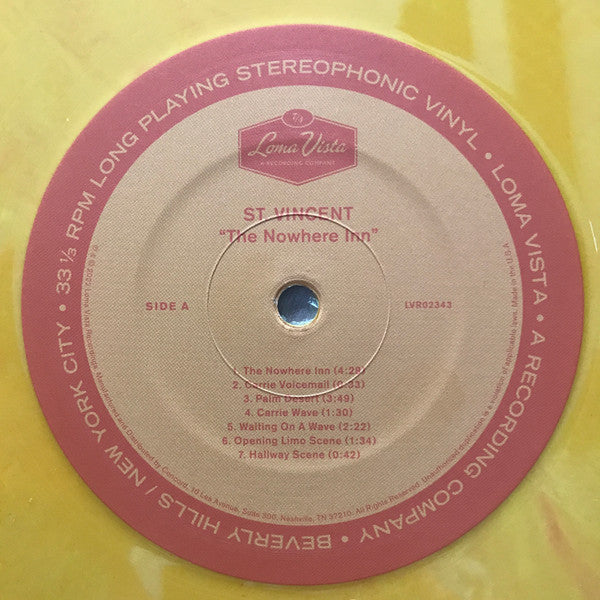 St. Vincent : The Nowhere Inn (Official Soundtrack) (LP, Album, RSD, Ltd, Ora)