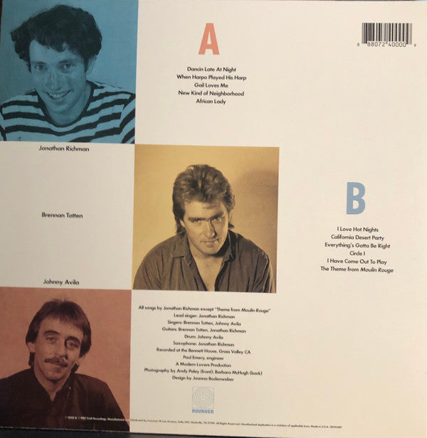 Jonathan Richman & The Modern Lovers : Modern Lovers 88 (LP, Album, RSD, Ltd, RE, Blu)