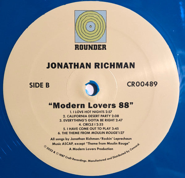 Jonathan Richman & The Modern Lovers : Modern Lovers 88 (LP, Album, RSD, Ltd, RE, Blu)