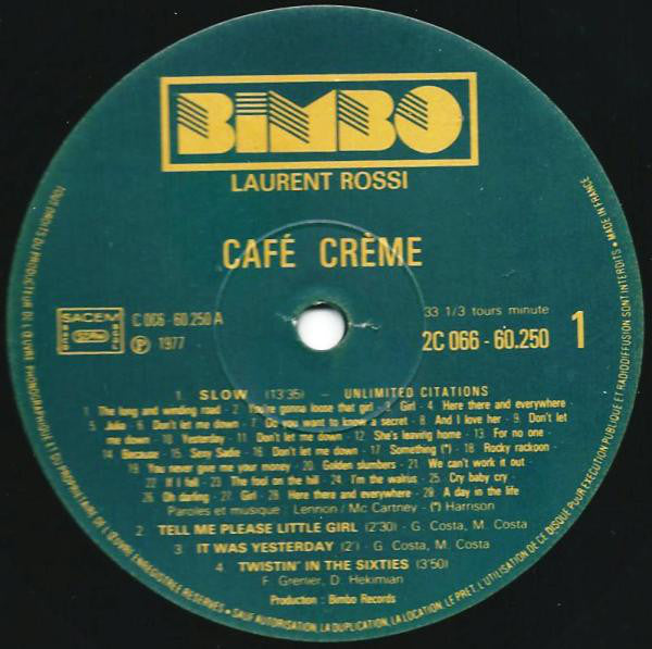 Café Crème : Café Crème (LP, Album)