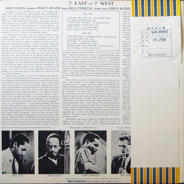 John Lewis (2) : Grand Encounter: 2° East - 3° West (LP, Album, RE)