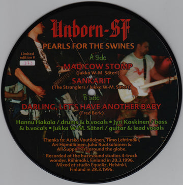 Unborn-SF : Pearls For The Swines (7", EP, Ltd, Num, Pic)
