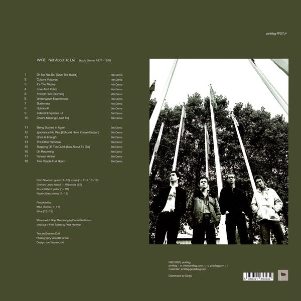 Wire : Not About To Die (Studio Demos 1977-1978) (LP, Album, RSD)