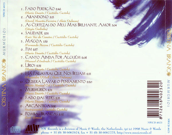 Cristina Branco : Murmúrios (CD, Album)