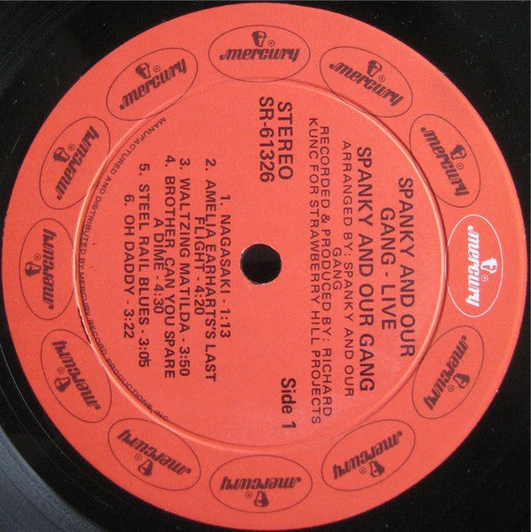 Spanky & Our Gang : Live (LP, Album)