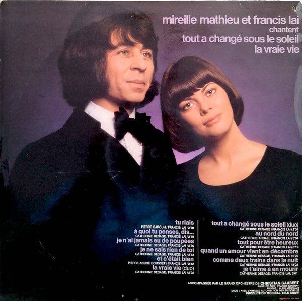 Mireille Mathieu : Chante Francis Lai (LP, Album, Mono)