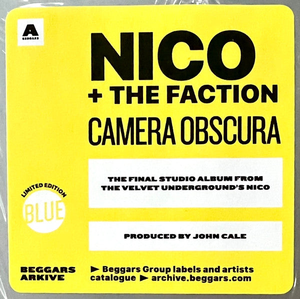 Nico (3) + Faction (3) : Camera Obscura (LP, Album, RSD, Ltd, RE, RM, Blu)