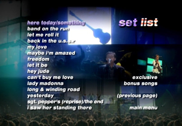 Paul McCartney : Back In The U.S. - Concert Film (DVD-V, PAL, 5.1)