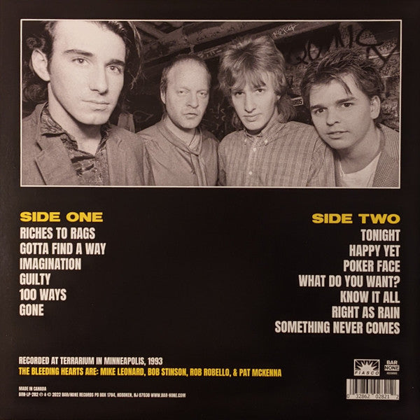 Bleeding Hearts (9) : Riches to Rags (LP, Album, RSD, Ltd, Red)
