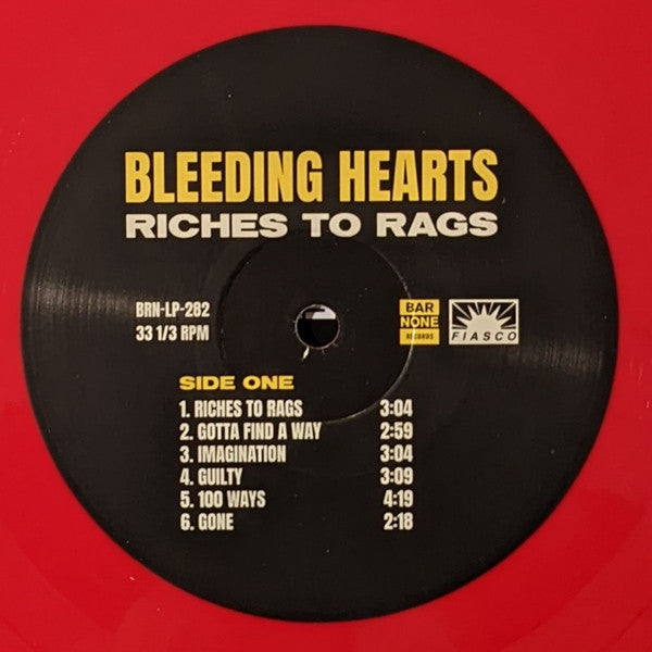 Bleeding Hearts (9) : Riches to Rags (LP, Album, RSD, Ltd, Red)