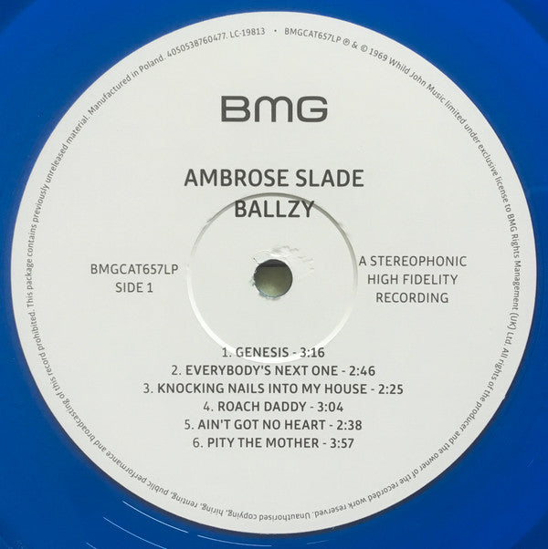Ambrose Slade : Ballzy (LP, Album, RSD, RE, Tra)