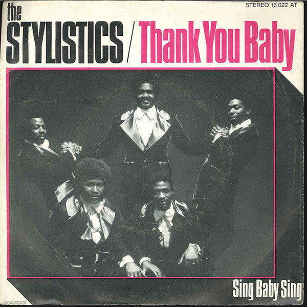 The Stylistics : Thank You Baby (7", Single)