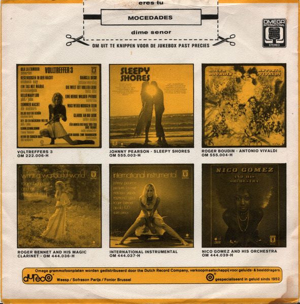 Mocedades : Eres Tu (7", Single)