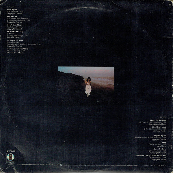 Linda Ronstadt : Hasten Down The Wind (LP, Album, Gat)