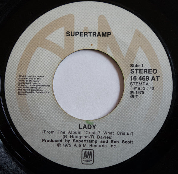 Supertramp : Lady (7")